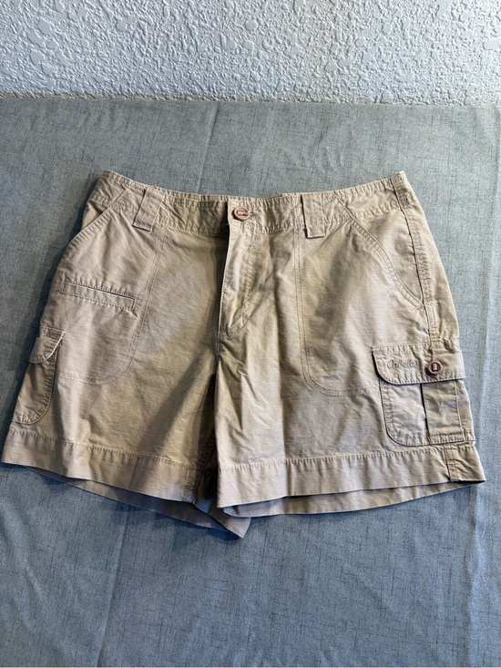 Cabela's Pants - Cabela's Women's Khaki Cargo Utility Hiking Shorts Size 10 Cotton Tencel Blend